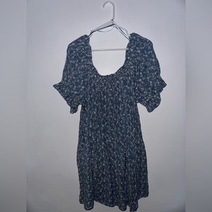 Old Navy dress, XXL, blue dress with flowers